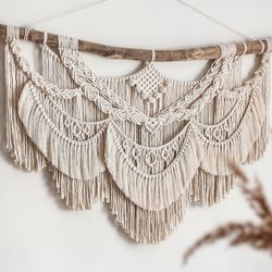 macrame wall hanging large, boho tapestry woven wall decor, modern macrame hanging, macrame wall tapestry, large macrame