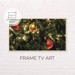 Samsung Frame TV Art | 4k Winter Christmas Tree Decor Art for Frame TV | Digital Art Frame TV