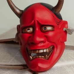 hannya mask red