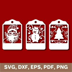 Christmas tags svg, christmas gift tags svg, santa gift tags svg, snowman gift tag svg, christmas gift tags png, Cricut