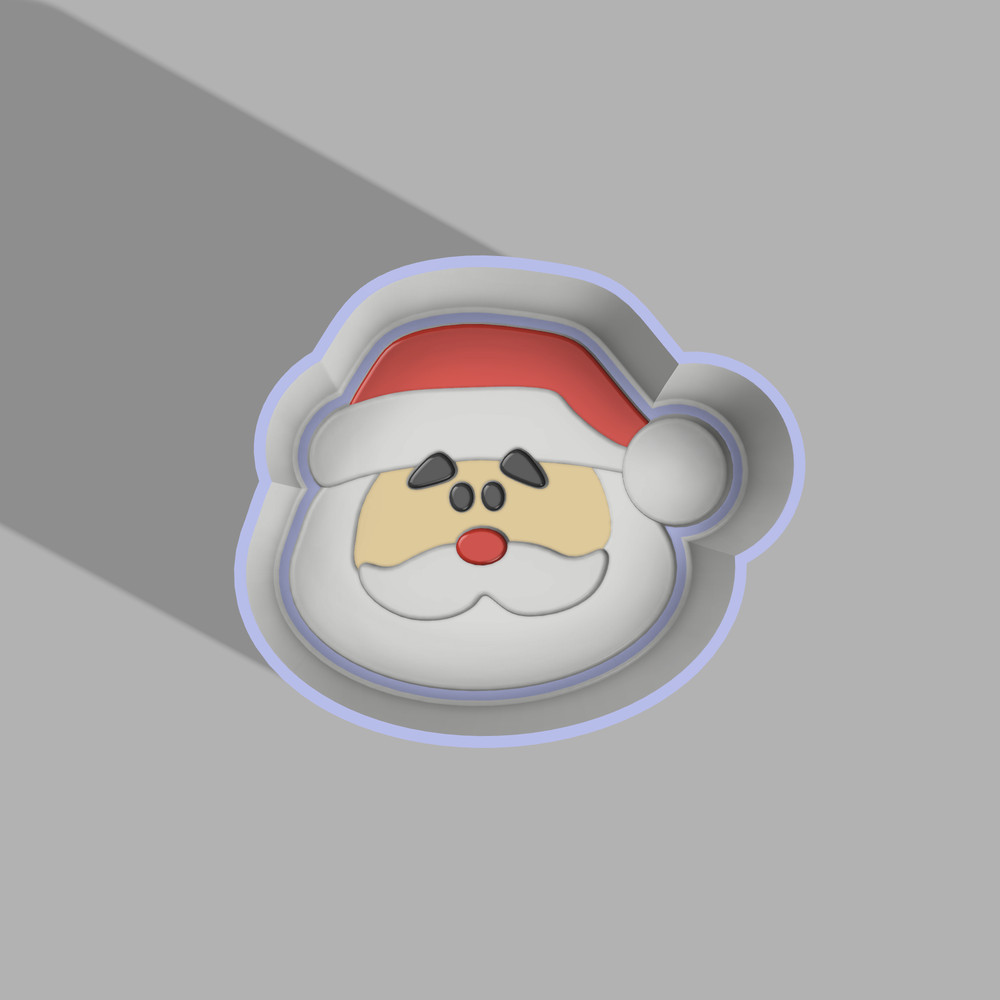 Santa One-piece Bath Bomb Mold STL File