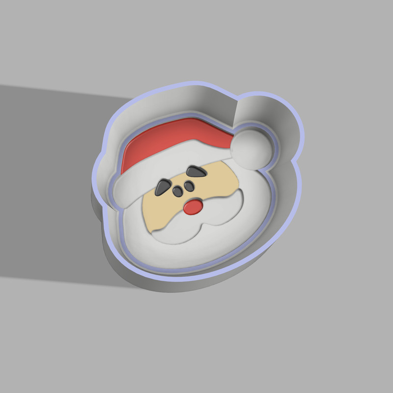 Santa Bath Bomb Mold STL File
