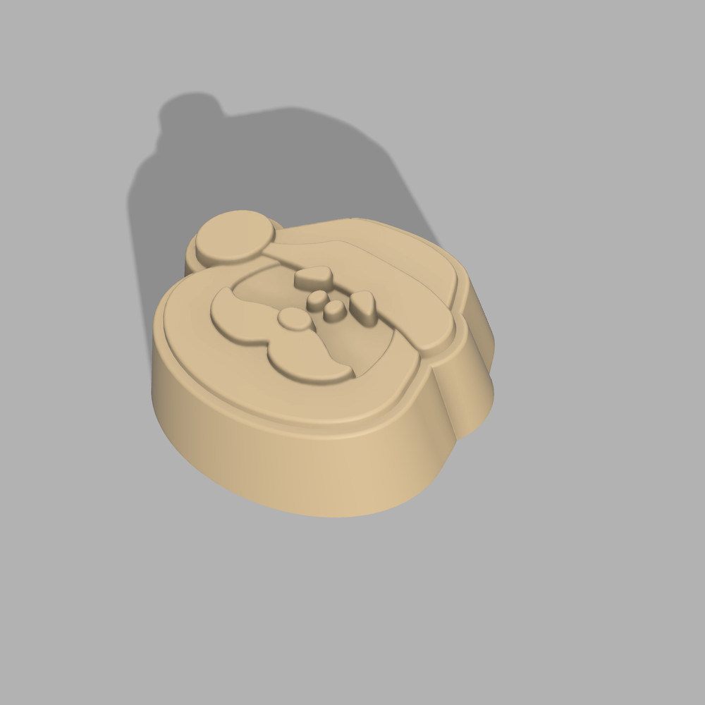 Santa Bath Bomb Mold 3D model