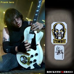 Frank Iero guitar sticker Zombie Gibson decal The Phantom Creeps My Chemical Romance plus autograph