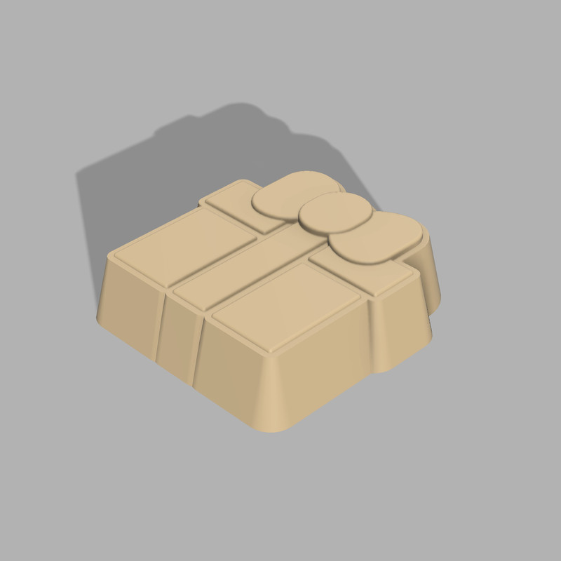 Gift Bath Bomb Mold 3D model