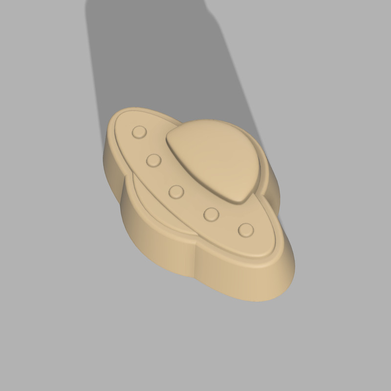 UFO Bath Bomb Mold 3D model