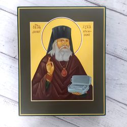 Luka Krymsky | Saint Luke of the Crimea | Hand-painted icon | Religious gift | Orthodox icon | Christian gift