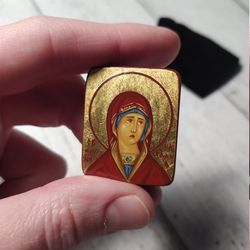 Saint Natalia | Hand painted icon | Travel size icon | Orthodox icon for travellers | Small Orthodox icons