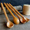 Handmade wooden spoon from natural beech wood with long handle - 02