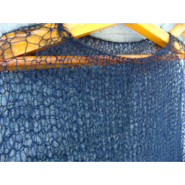 Knit loose sweater vest mohair (12).JPG