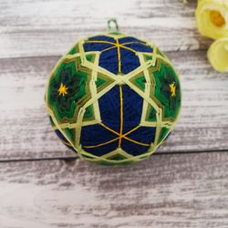 Temari ball Christmas tree toy