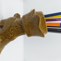 ussr vintage pencil case / cartoon hero boot