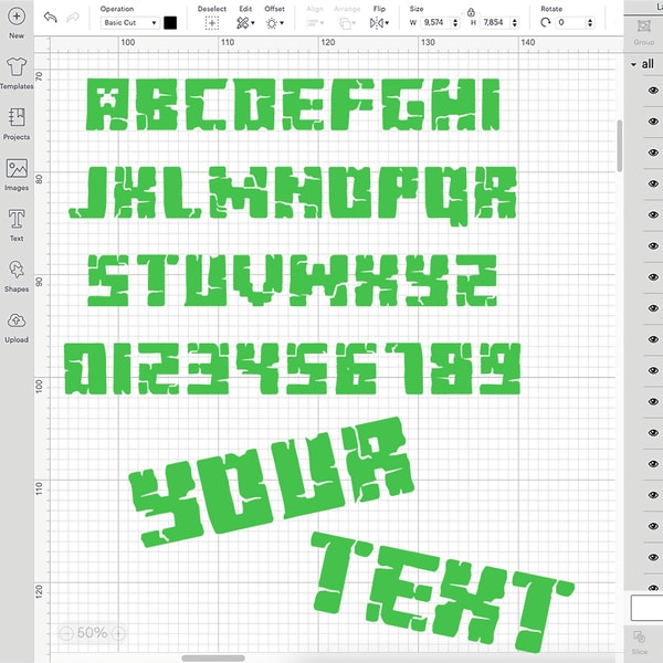 Minecraft Alphabet Layered SVG, Minecraft Font Cricut, Print - Inspire ...