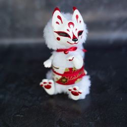 Kitsune Art Doll Miniature Doll OOAK Japanese Fox