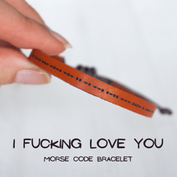 I Fucking Love You morse code bracelet, best friend gifts, friendship bracelet, friendship gift, female friend gift
