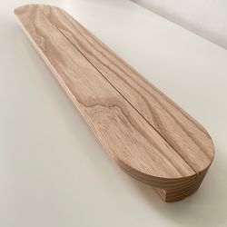 Long wooden handle h490mm, High door handle