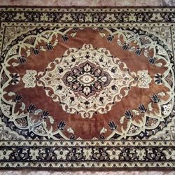 Large Soviet Plush Carpet.Vintage Oriental wall carpet.Rug USSR