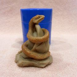 Snake on a rock - silicone mold