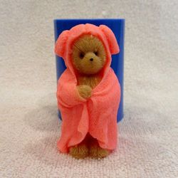 Teddy Bear in a big towel - silicone mold