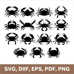 crab svg, crabs svg, crab set svg, crab dxf, crab template, crab png, crabs png, crab cutout, crab die cut, cricut, svg