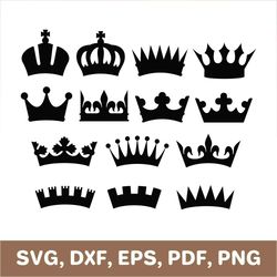 Crown svg, crowns svg, crown template, crown dxf, crown png, crowns png, crown cutout, crown cut file, crown die cut