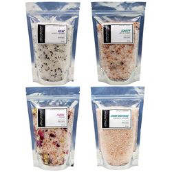 Ashbury Bloom Natural Bath Salts - 4 Pack Variety Bath Salts Collection (Relax, Clarity, Sinus Soothing, Floral)