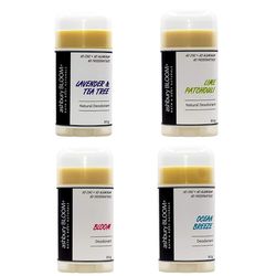 Ashbury Bloom Deodorants - 4 Pack Variety Natural Handmade Deodorants Collection
