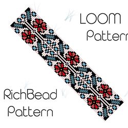 floral beaded bracelet patterns flower bead loom pattern beading loom bracelet beadweaving patterns 424 17.09.22
