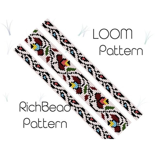 Loom Bracelet Bead Weaving Techniques LOOM Bead Pattern, Loom