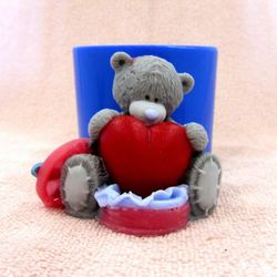 Teddy Bear has got a gift - silicone mold