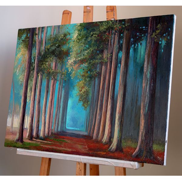 forest oil painting on canvas impasto art а.jpg