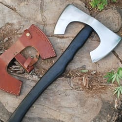 handmade viking carbon steel tomahawk axe hatchet hunting axe