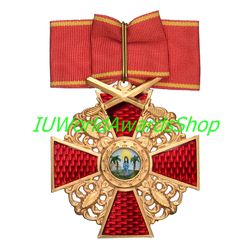 Order of St. Anne, 1st class with upper swords. Russian empire. Copy LUX