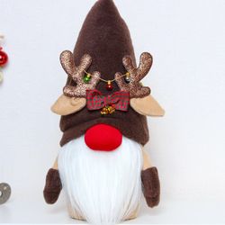 Christmas Gnome Reindeer with red nose