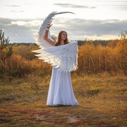 Angel wings costume, cosplay wings, wedding wings, flexible wings, wings for dancing