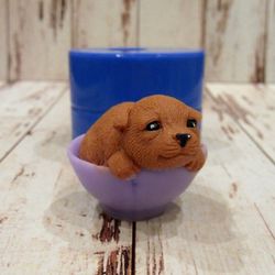 Puppy in a cup - silicone mold