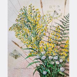 Goldenrod Painting Artwork Picture