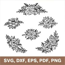 floral arrow svg, floral arrow clipart, floral arrow png, floral arrow clip art, floral arrow dxf, floral arrow cut file