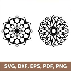 flower mandala svg, floral mandala svg, flower mandala png, floral mandala png, flower mandala dxf, floral mandala dxf