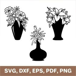 Flower vase svg, flower vase template, flower vase dxf, flower vase png, flower vase laser cut, flower vase cut file