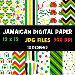 jamaican digital paper | scrapbook paper | digital wallpaper | card making | invitations | gift wrap | cards | printable