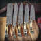 Handmade Damascus Chef Knife Set Of 5 Pcs With leather Sheath Father's Day Gift Groomsmen Gift BBQ.jpeg
