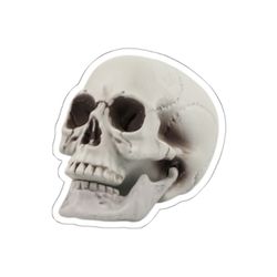 Halloween vinyl decal 5x5 inches scull ornament