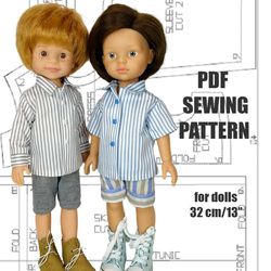 Sewing pattern and instruction for Paola Reina doll, shirt for doll, doll clothes, Paola Reina shirt pattern