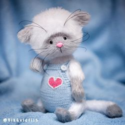 Knitted Toy Pattern, Kitty Teddy, Knitting Toy Pattern, Amigurumi Cat Pattern, Knitting Pattern Cat