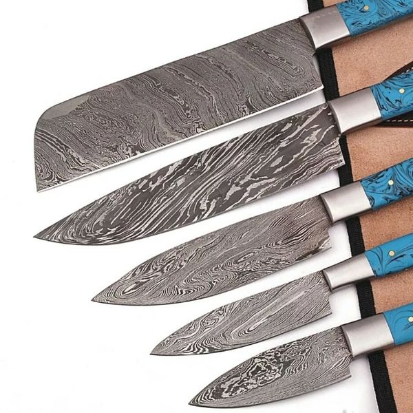 Handmade Damascus Chef Knife Set.jpeg
