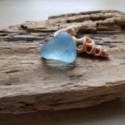 Genuine sea glass Cornflower blue sea glass