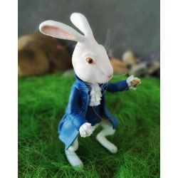 White rabbit figurine - Alice in Wonderland