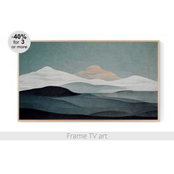 Samsung Frame TV art Digital Download 4K, Samsung Frame TV Art painting landscape mountain, Frame TV art farmhouse | 665