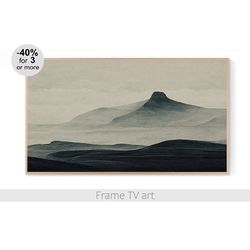 Frame TV art Digital Download 4K, Samsung Frame TV Art landscape, Mountains abstract art for The Samsung Frame TV | 667